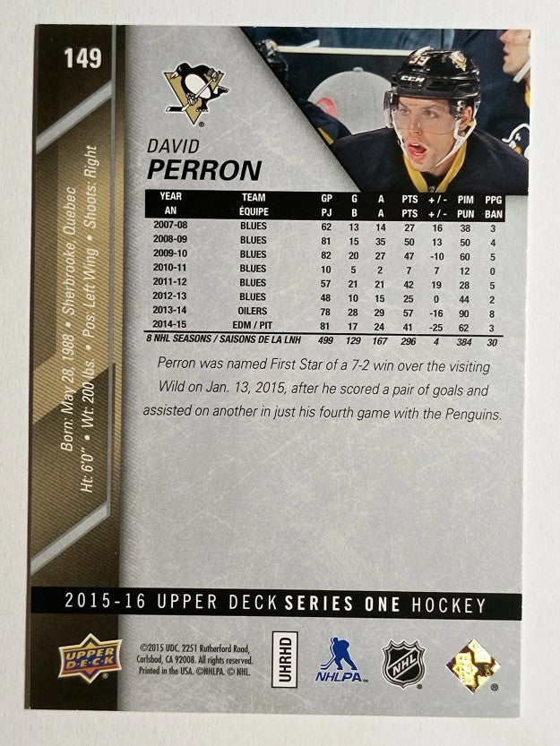 2015-16 Upper Deck #149 David Perron