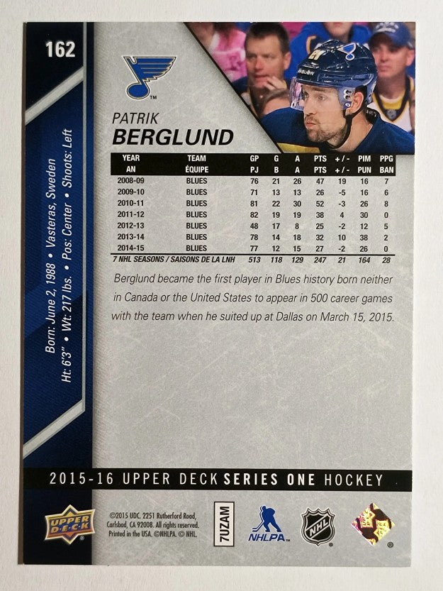 2015-16 Upper Deck #162 Patrik Berglund