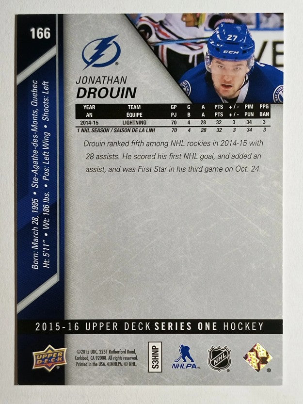 2015-16 Upper Deck #166 Jonathan Drouin