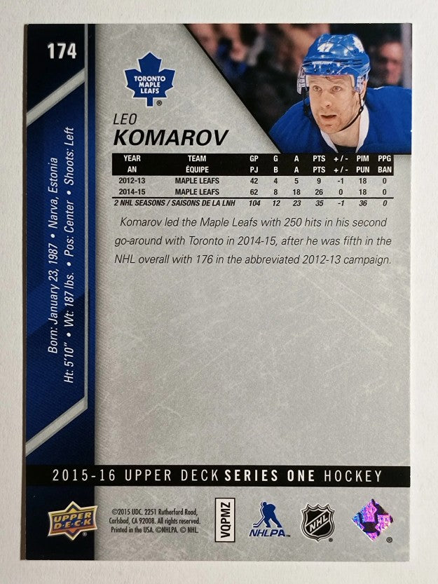 2015-16 Upper Deck #174 Leo Komarov