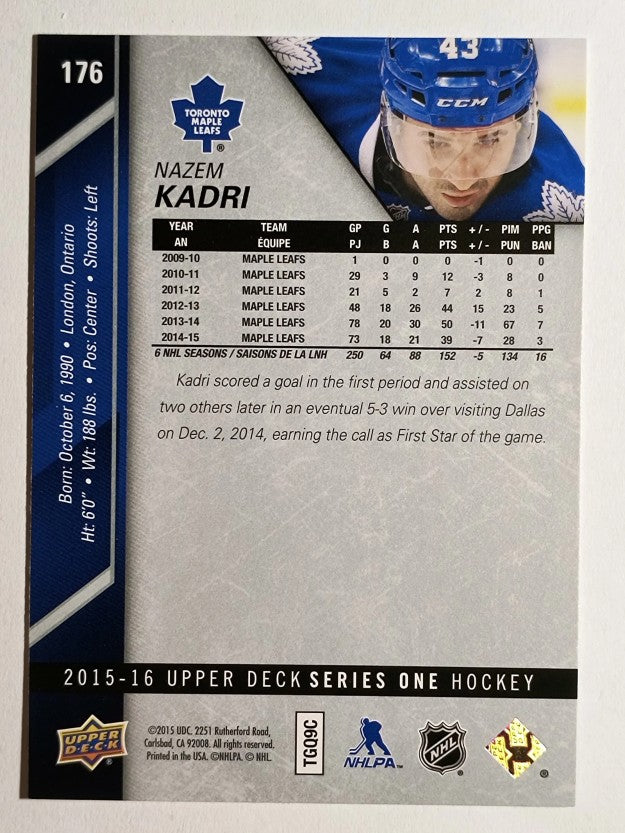 2015-16 Upper Deck #176 Nazem Kadri