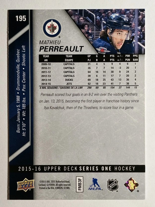 2015-16 Upper Deck #195 Mathieu Perreault
