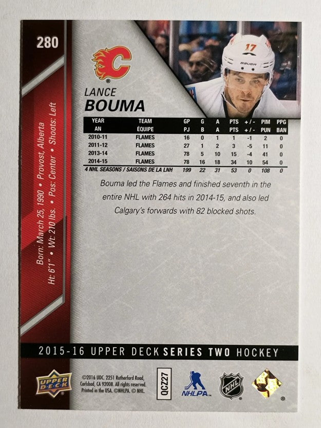 2015-16 Upper Deck #280 Lance Bouma