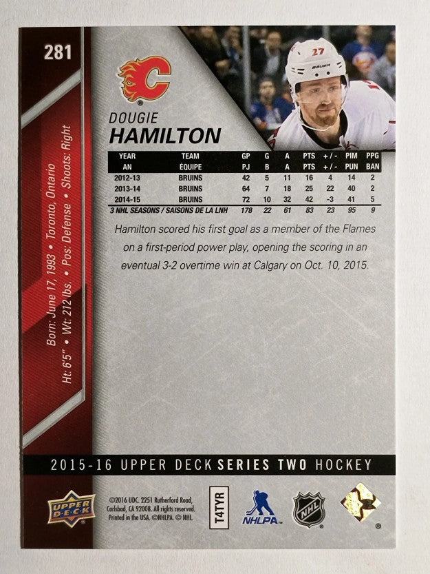 2015-16 Upper Deck #281 Dougie Hamilton