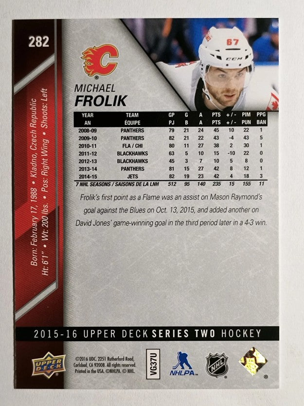 2015-16 Upper Deck #282 Michael Frolik