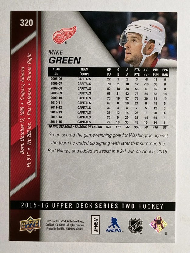2015-16 Upper Deck #320 Mike Green