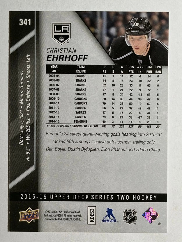 2015-16 Upper Deck #341 Christian Ehrhoff