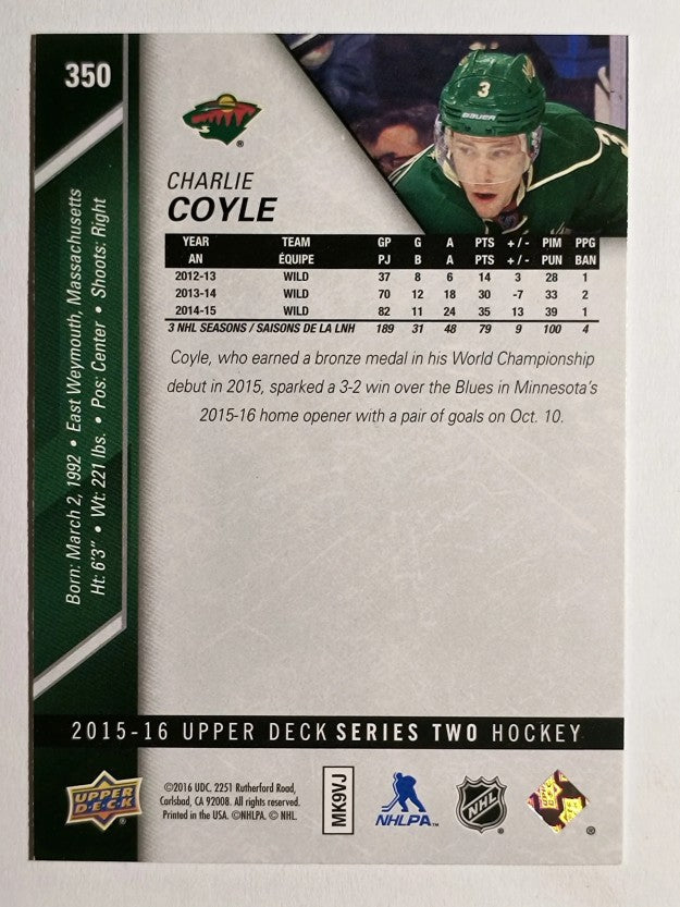 2015-16 Upper Deck #350 Charlie Coyle