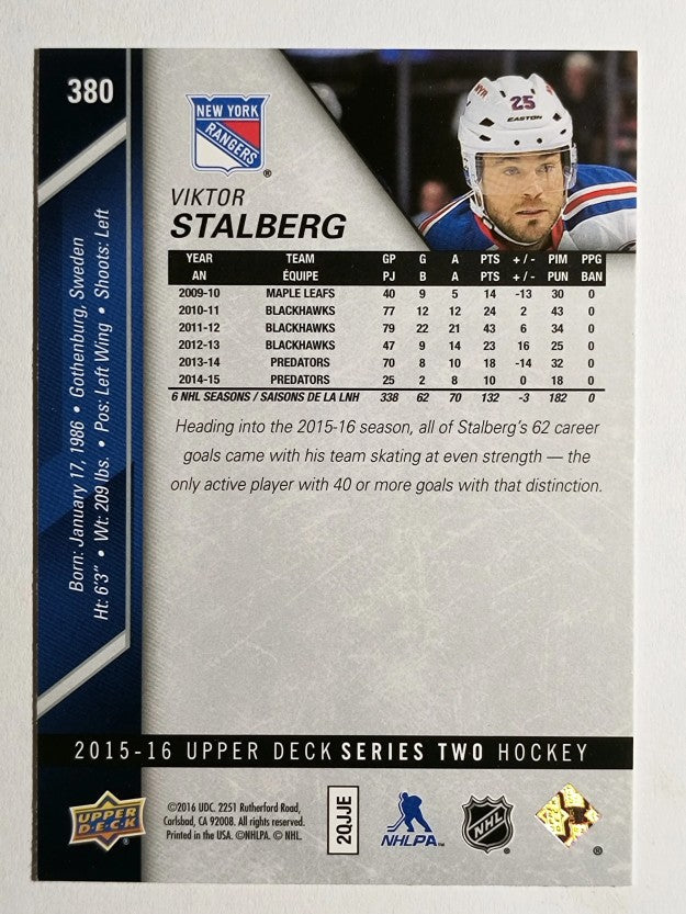 2015-16 Upper Deck #380 Viktor Stalberg