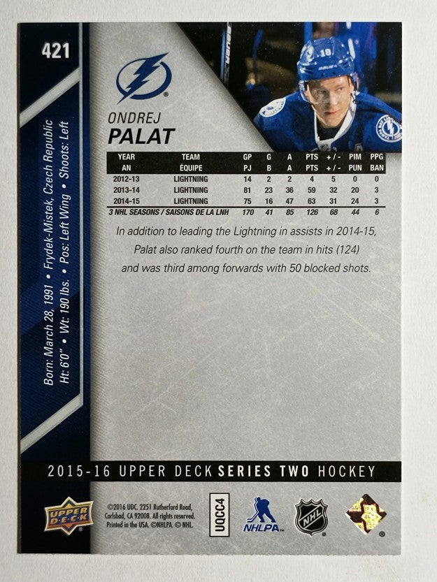 2015-16 Upper Deck #421 Ondrej Palat