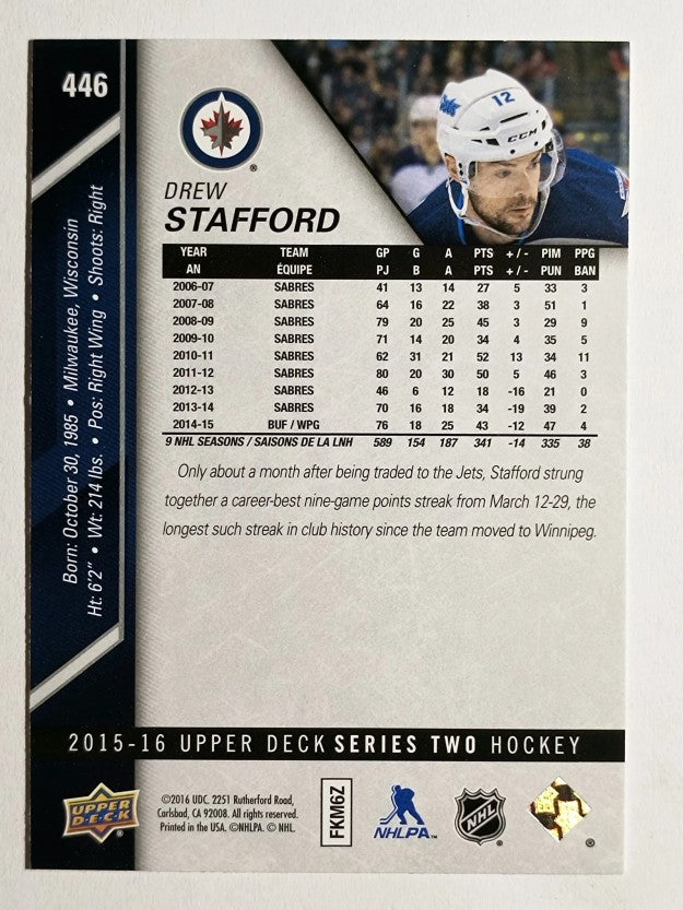 2015-16 Upper Deck #446 Drew Stafford