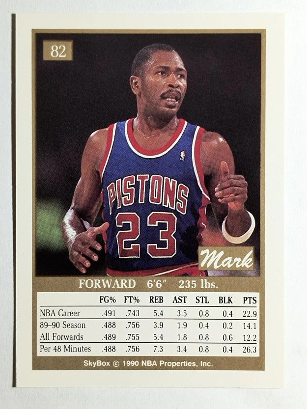 1990-91 SkyBox #82 Mark Aguirre