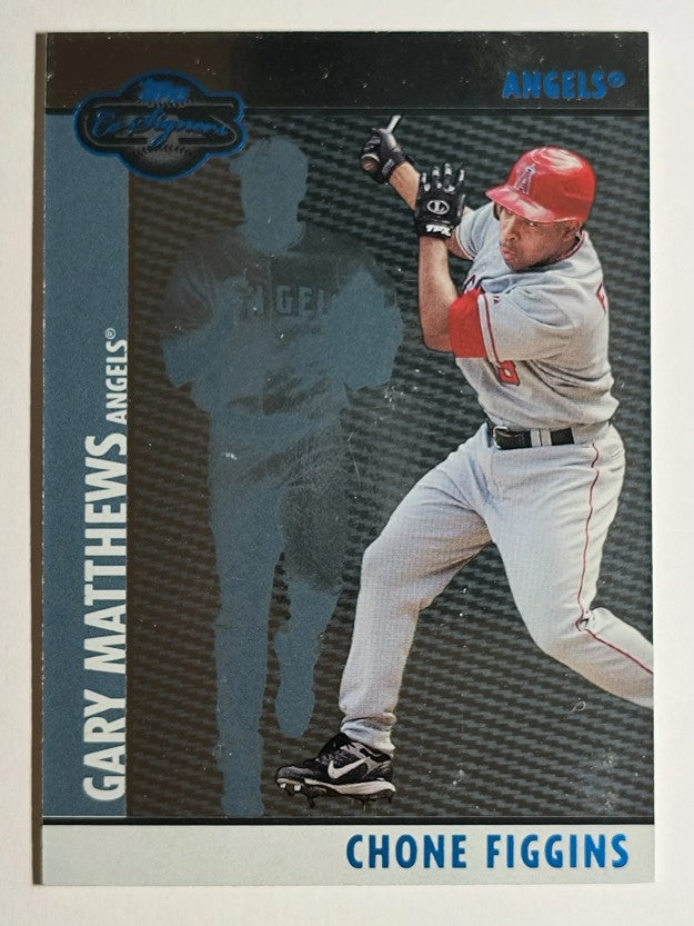 2008 Topps Co-Signers Silver Blue #34b Chone Figgins/Gary Matthews