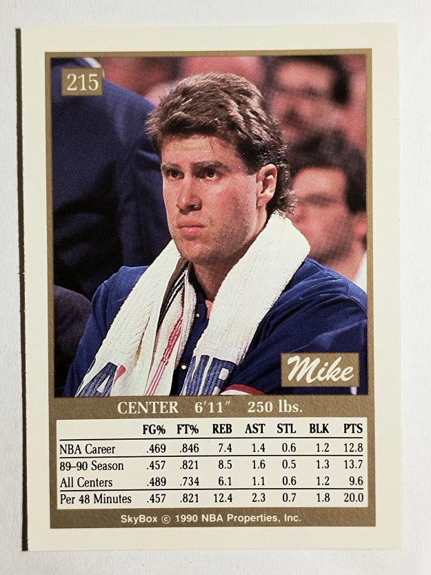 1990-91 SkyBox #215 Mike Gminski