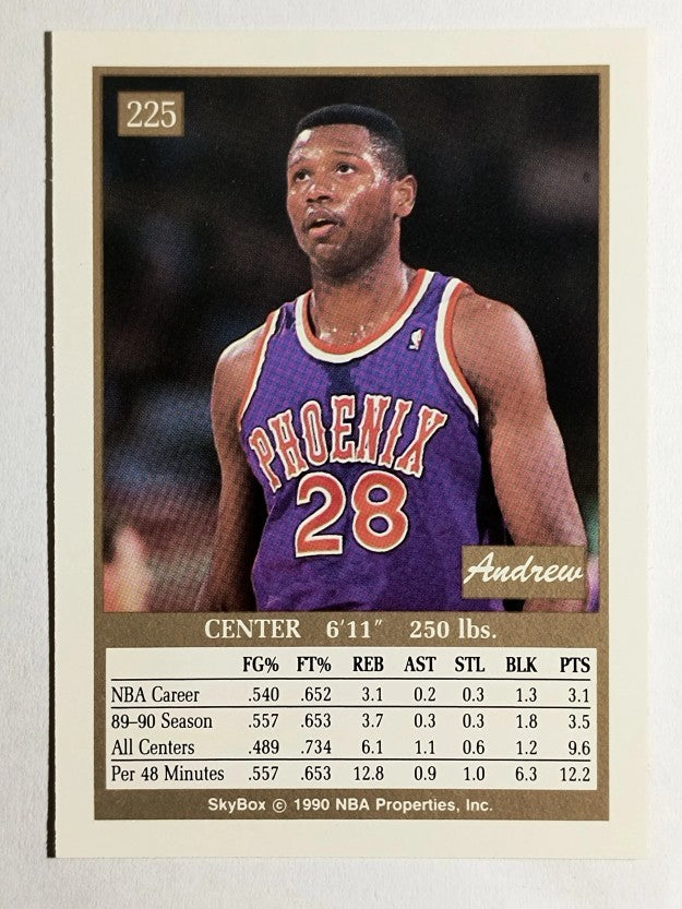 1990-91 SkyBox #225 Andrew Lang RC