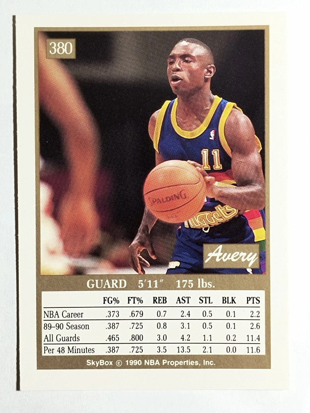 1990-91 SkyBox #380 Avery Johnson RC