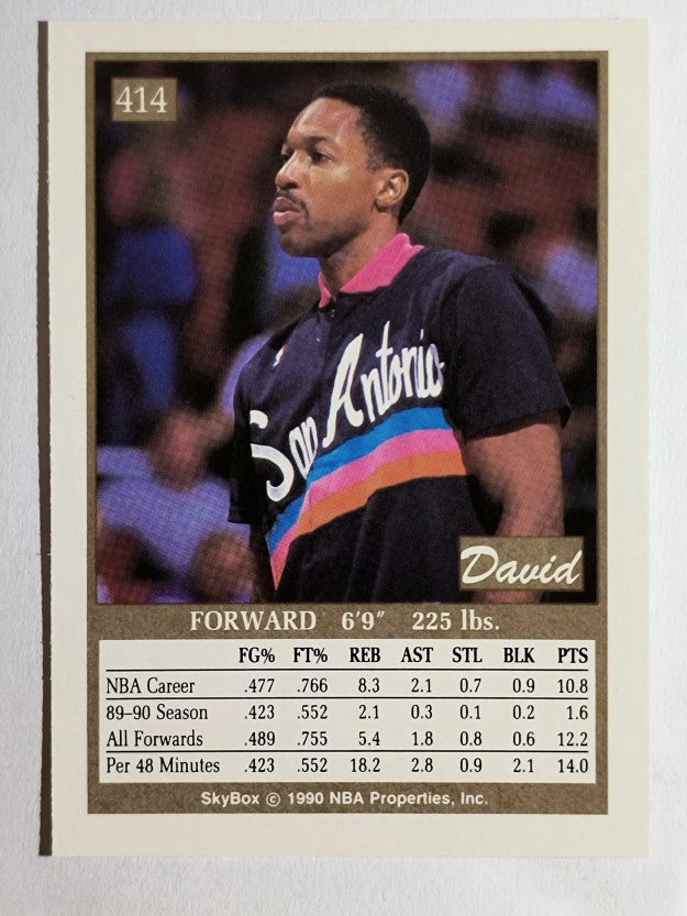 1990-91 SkyBox #414 David Greenwood