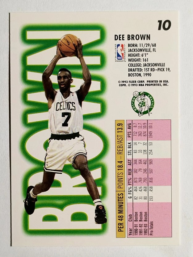 1993-94 Fleer #10 Dee Brown