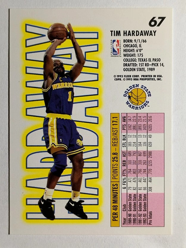 1993-94 Fleer #67 Tim Hardaway