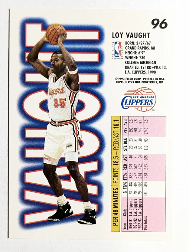 1993-94 Fleer #96 Loy Vaught
