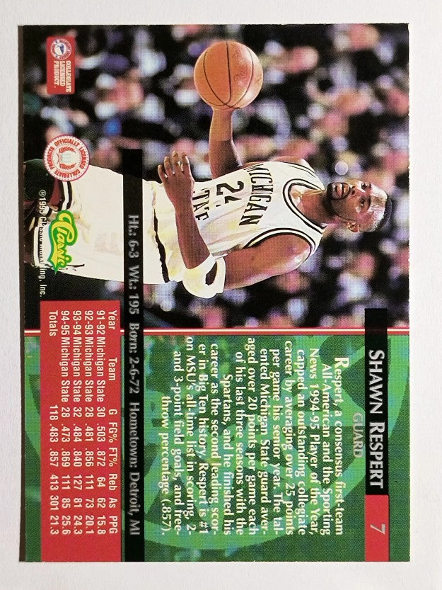 1995 Classic #7 Shawn Respert