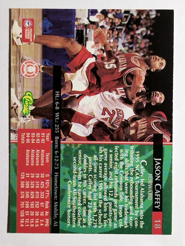 1995 Classic #18 Jason Caffey