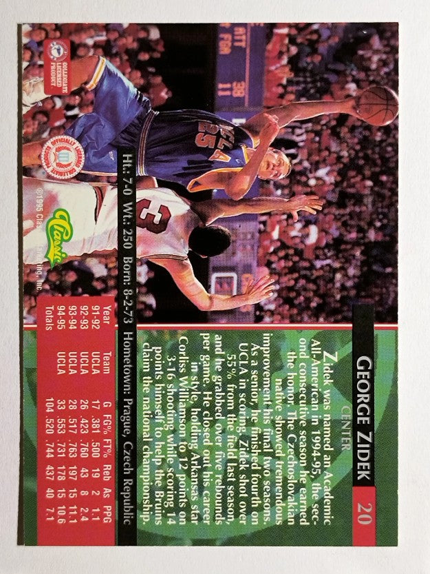 1995 Classic #20 George Zidek