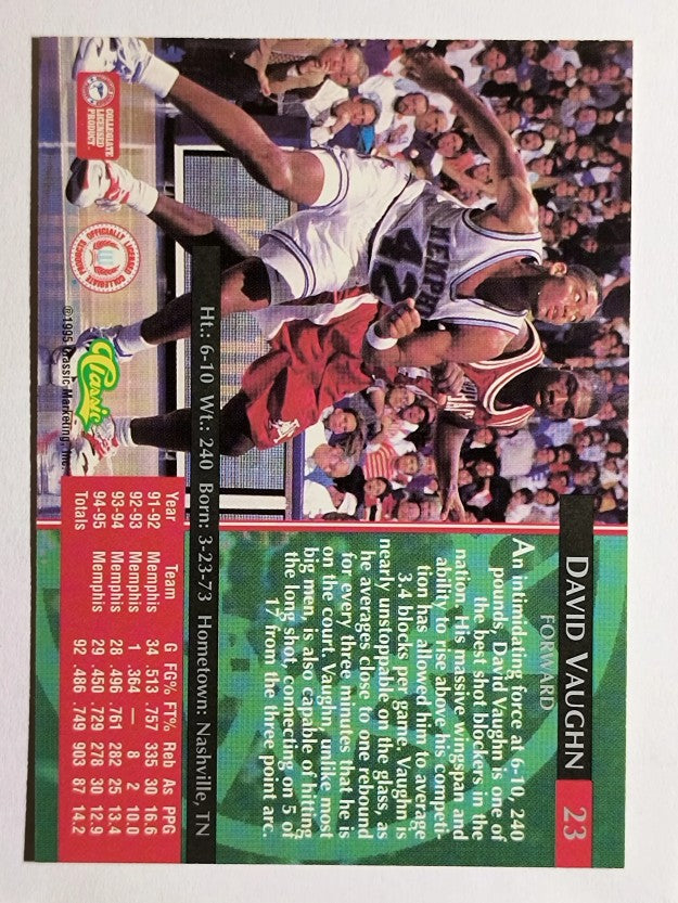 1995 Classic #23 David Vaughn