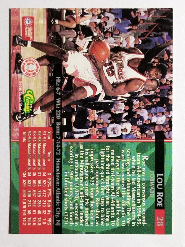 1995 Classic #28 Lou Roe
