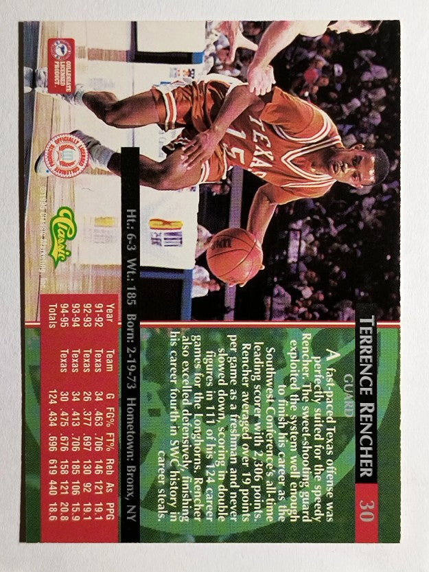 1995 Classic #30 Terrence Rencher