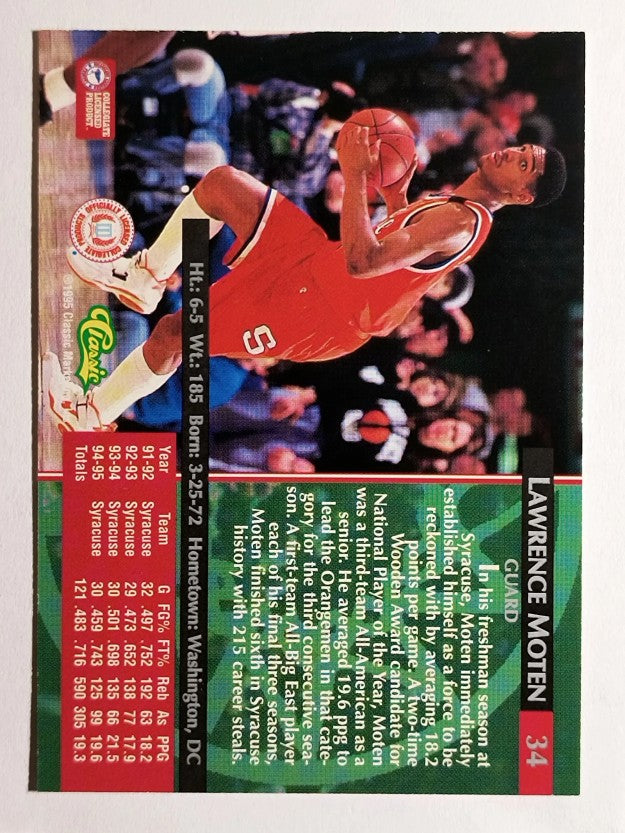 1995 Classic #34 Lawrence Moten
