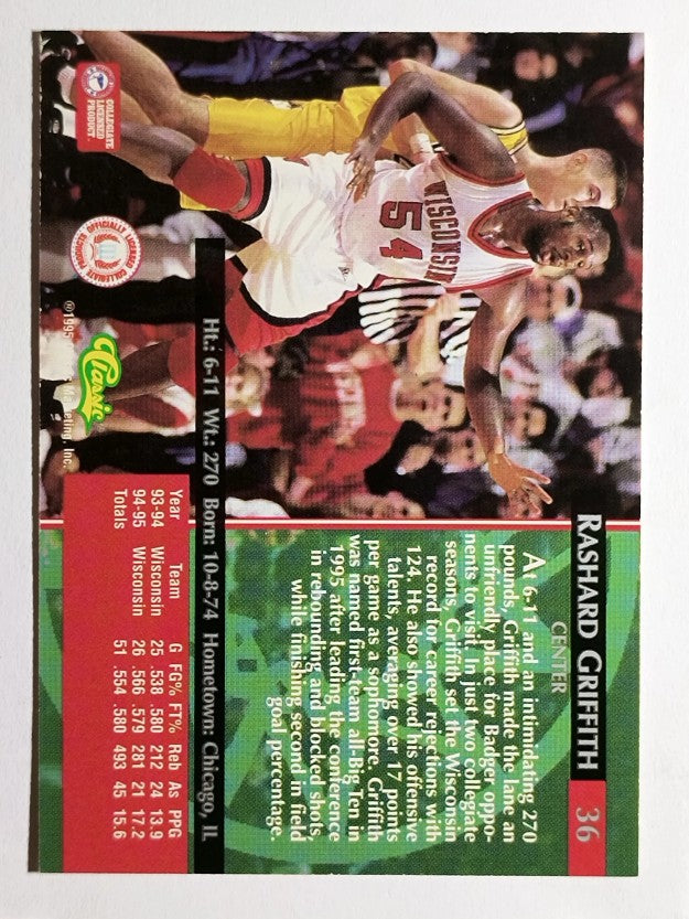 1995 Classic #36 Rashard Griffith