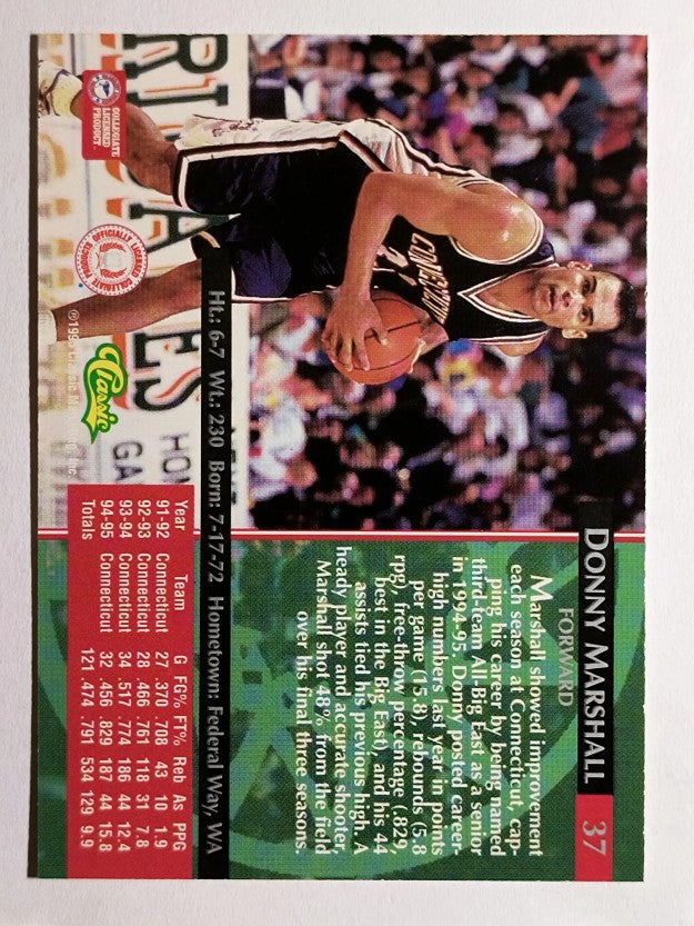 1995 Classic #37 Donny Marshall