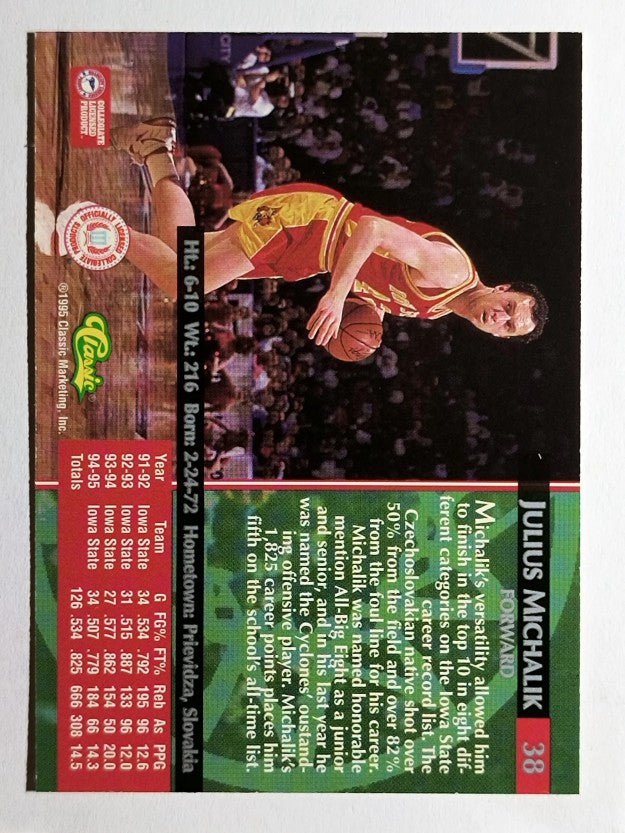 1995 Classic #38 Julius Michalik