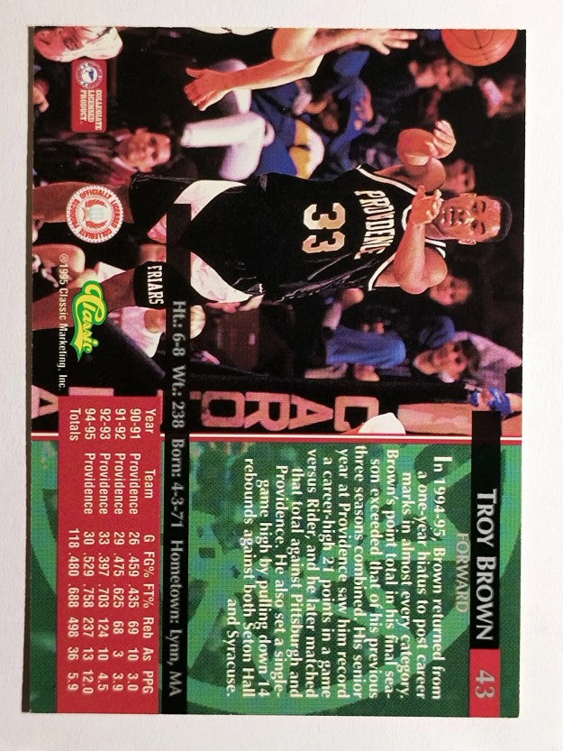 1995 Classic #43 Troy Brown