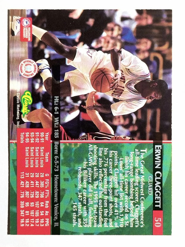 1995 Classic #50 Erwin Claggett