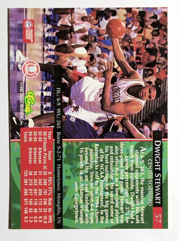 1995 Classic #57 Dwight Stewart