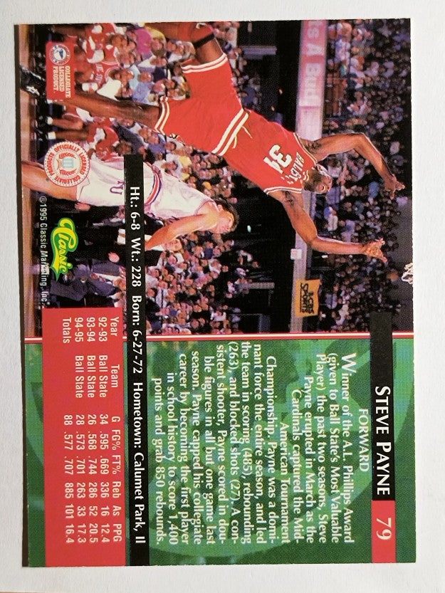 1995 Classic #79 Steve Payne