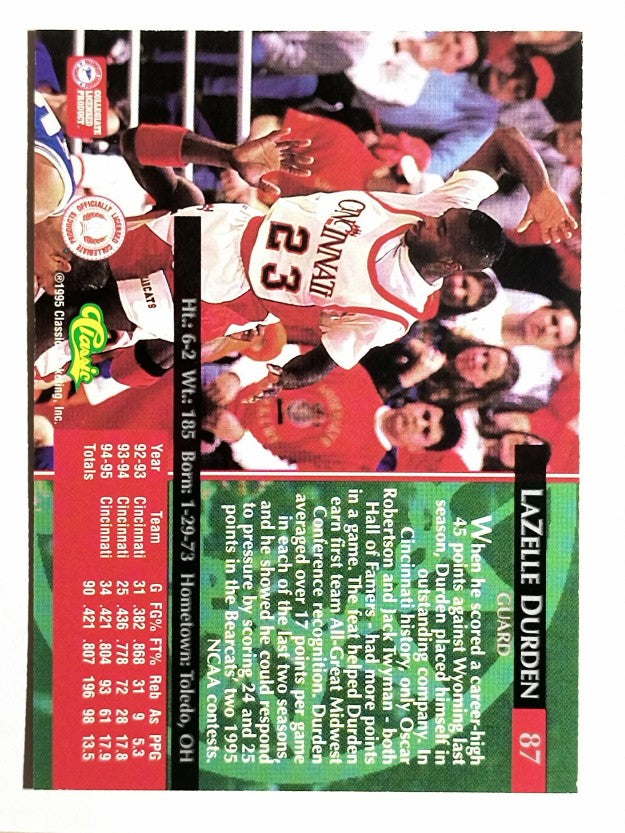 1995 Classic #87 LaZelle Durden