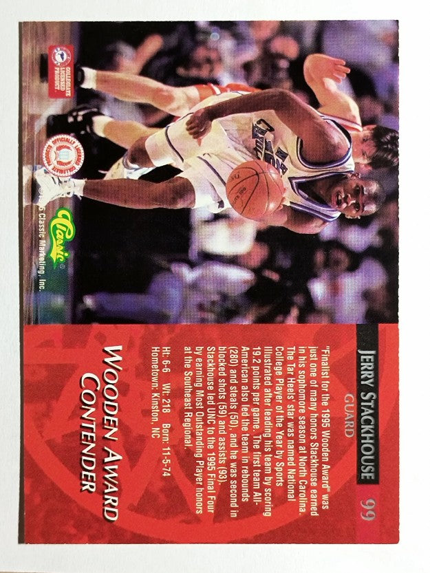 1995 Classic #99 Jerry Stackhouse AW