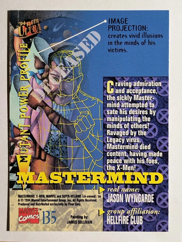 1994 Fleer Ultra X-Men #135 Mastermind