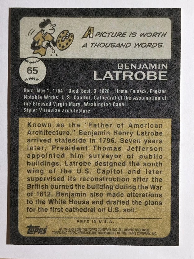 2009 Topps American Heritage #65 Benjamin Latrobe