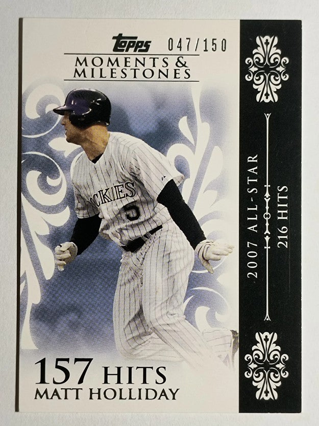 2008 Topps Moments and Milestones #125-157 Matt Holliday