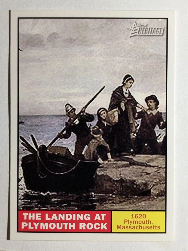 2009 Topps American Heritage #101 The landing at Plymouth Rock