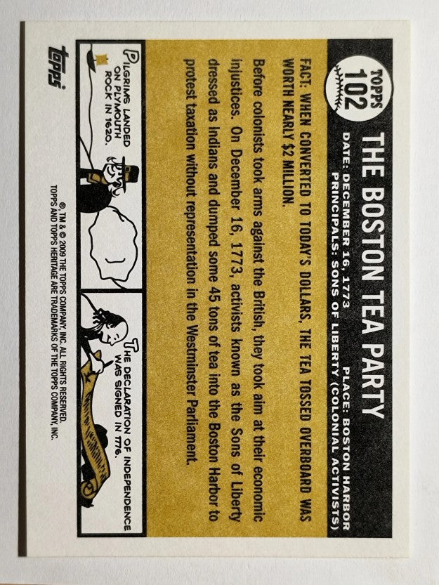 2009 Topps American Heritage #102 The Boston Tea Party