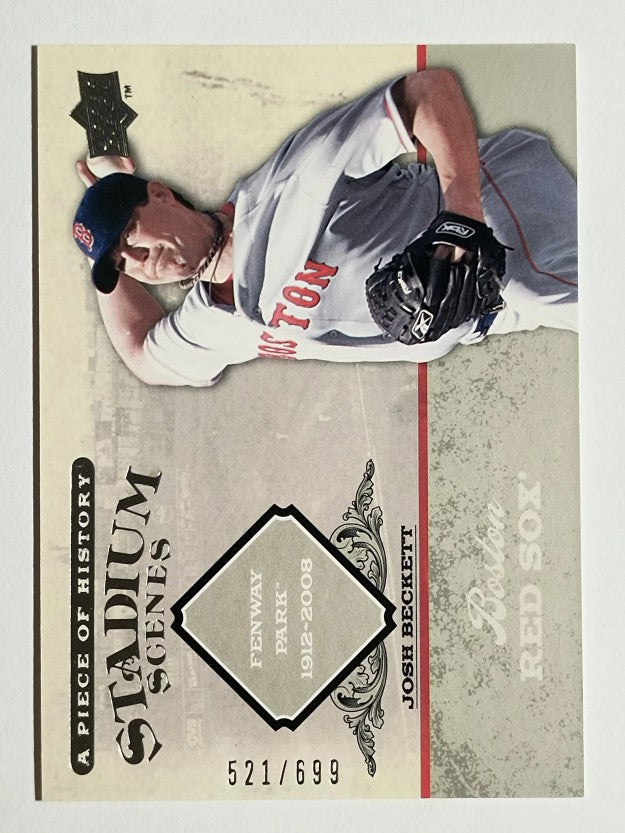 2008 UD A Piece of History Stadium Scenes #SS7 Josh Beckett
