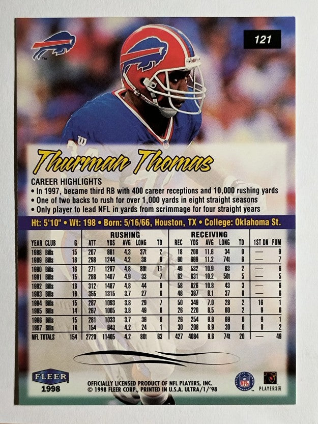 1998 Ultra #121 Thurman Thomas