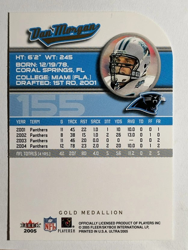 2005 Ultra Gold Medallion #155 Dan Morgan