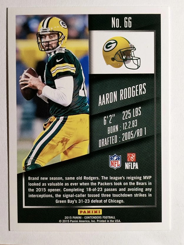 2015 Panini Contenders #66 Aaron Rodgers