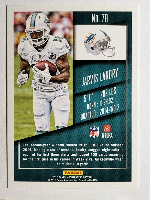 2015 Panini Contenders #78 Jarvis Landry